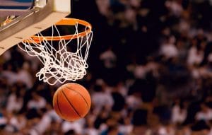 basketball and basketball net